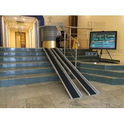 ПРОКАТ Пандус алюминиевый, телескопический - 3 секции (4,2 м)