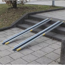 ПРОКАТ Пандус телескопический алюминиевый - 2 секции (3,04 м)